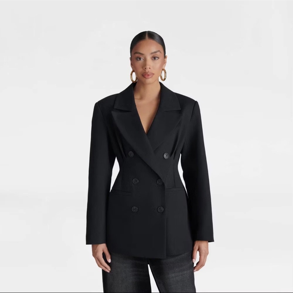🔥 KBB by KAHLANA Grey Herringbone ‘The Corset Blazer’ - Size L